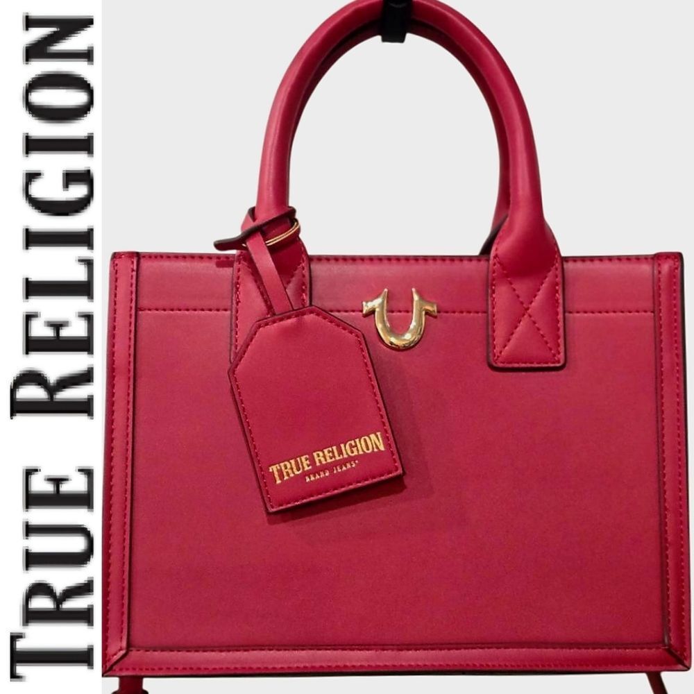 True‎ Religion Modern Edge Satchel- Red